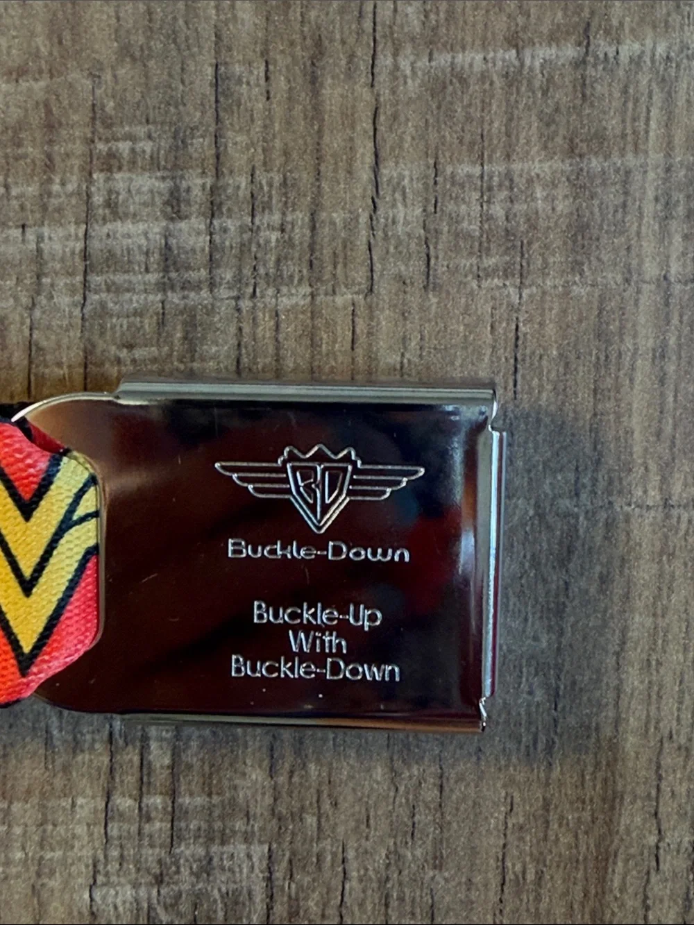 Buckle Down Authentic Wonder Woman Seatbelt Belt NWT